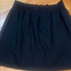 J. Crew Classic Black A-Line Skirt